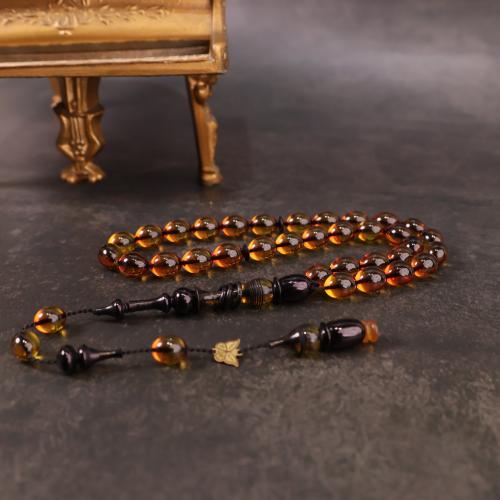 سبحة أنيقة ذهبي شفاف