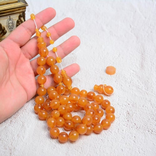 سبحة جلاليث مشمشي صب قديم