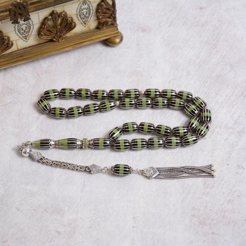 سبحة حجر اولتو ارزروم وكتالين أخضر