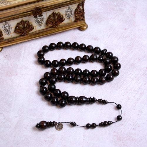 سبحة أبانوس لون أسود