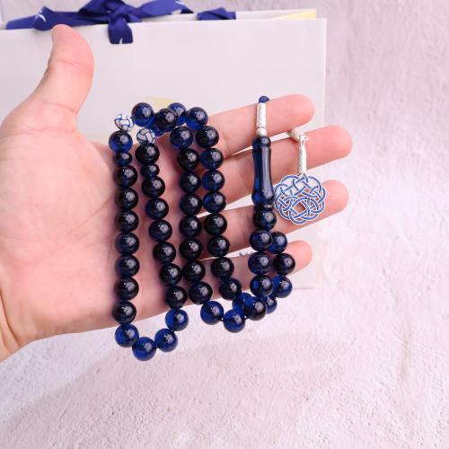 سبحة زعفراني حرباء طرابزونه فضة