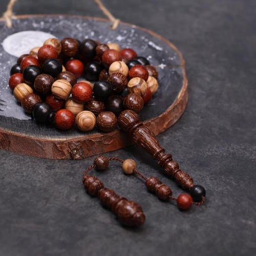 سبحة الأخشاب الأنيقة ١٠ ملم