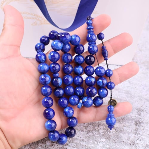 سبحة فاتوران أزرق مموج