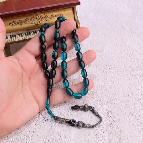 سبحة فاتوران فيروزي داكن