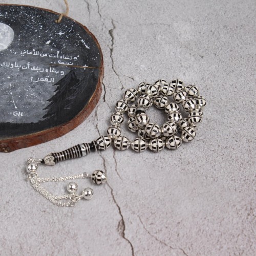 سبحة كوك طربوش فضة