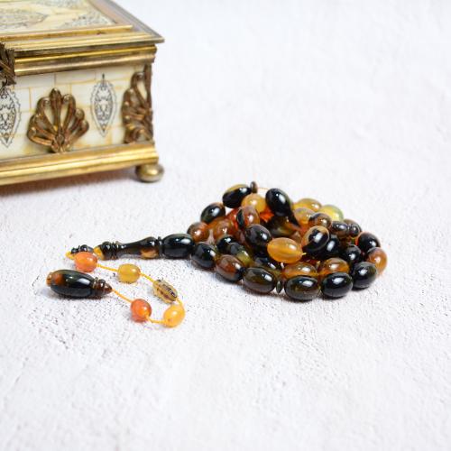 قرن الجاموس وقرن الضأن الطبيعي غامق