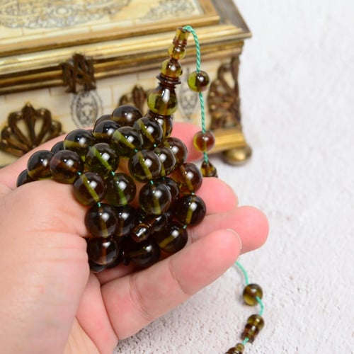 سبحة فاتوران زيتي شفاف