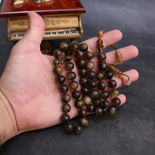 سبحة قرن ضأن غامق