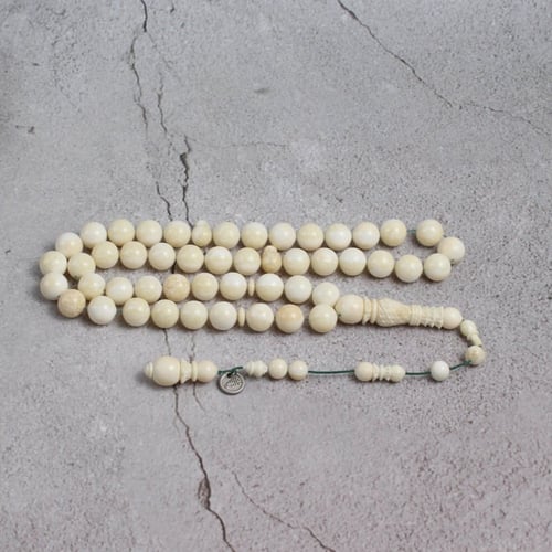 سبحة فاخرة نادرة من عاج حيوان الفظ (الفقمة)