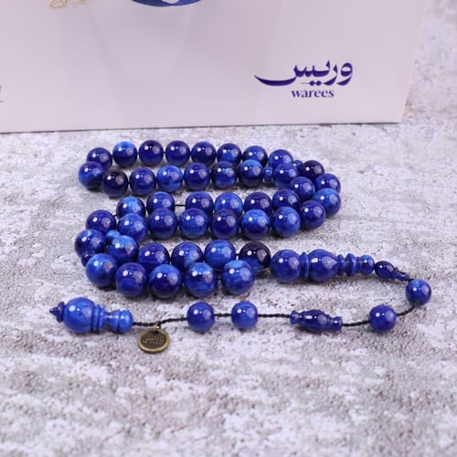 سبحة فاتوران أزرق مموج