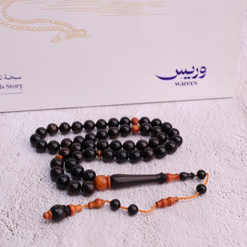 خشب أبانوس فاخر مع وحيد القرن دائري