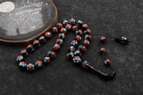 سبحة أبنوس تصميم خاص