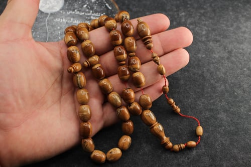 سبحة عاج ماموث منوصف فاخر