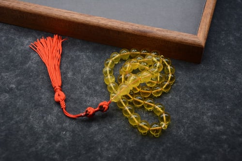 سبحة كهرمان حشري طبيعي