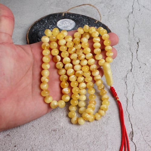 سبحة كهرمان فاخر ذروي