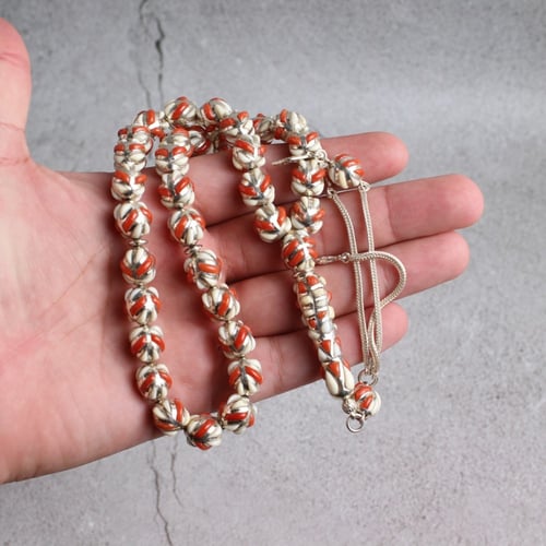 سبحة مرجان تونسي مع عاج الفيل