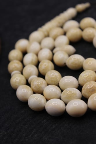 سبحة فاخرة فقمة شاهد منقوش