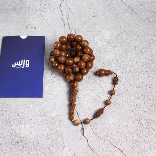 سبحة من خشب الكوك الطبيعي