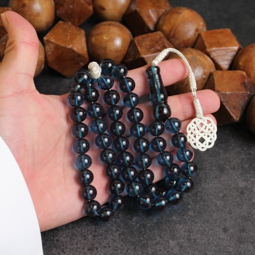 سبحة زعفراني طرابزونه فضة