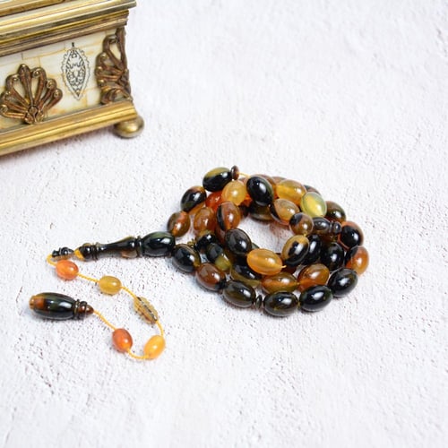 قرن الجاموس وقرن الضأن الطبيعي غامق