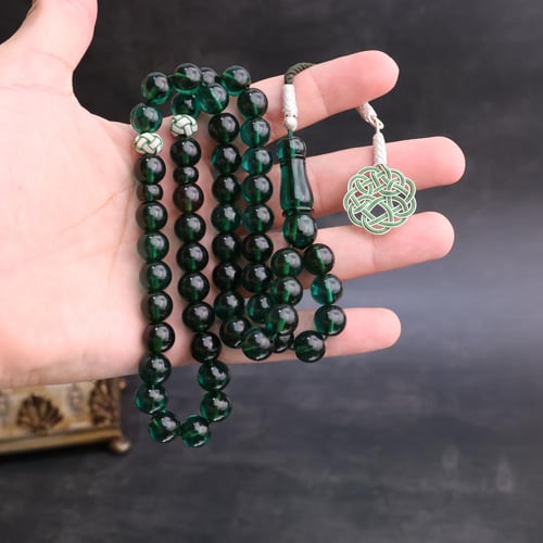 زعفراني زمردي بالفضة