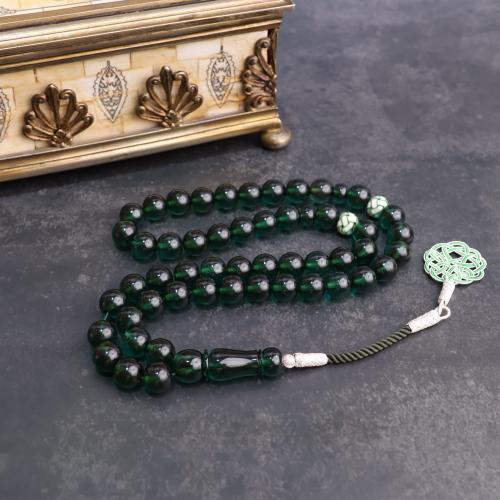 زعفراني زمردي بالفضة