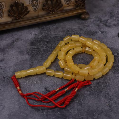 سبحة كهرمان طبيعي صندوقي