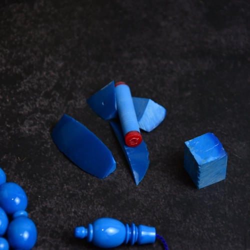 سبحة بلياردو ألماني قديم أزرق