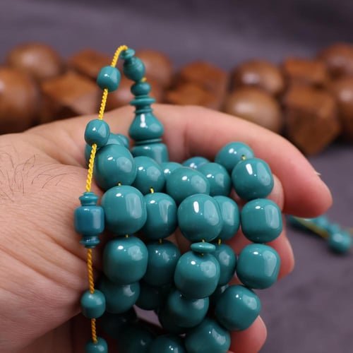 سبحة بولينج قديم تركوازي