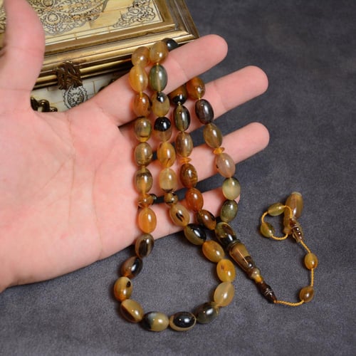 قرن الجاموس وقرن الضأن الطبيعي فاتح