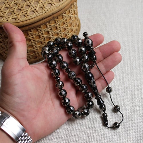 سبحة يسر ( المرجان الأسود ) فاخر