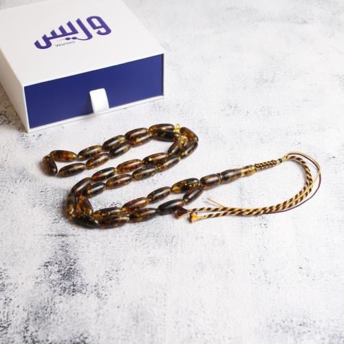 سبحة كهرمان روسي صنوبري