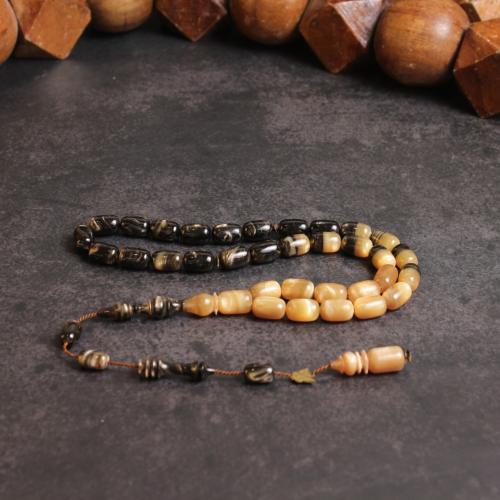 سبحة بكلايت أسود مدرج سكري