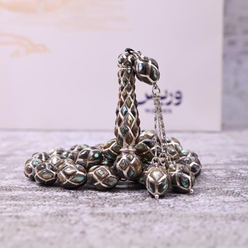 تحفة من الفضة مع صدف استرالي