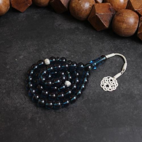 سبحة زعفراني طرابزونه فضة