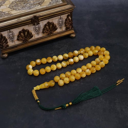 سبحة مستكه ( شبيه الكهرمان )