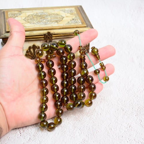 سبحة فاتوران زيتي شفاف