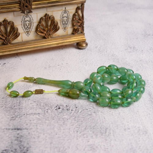 سبحة فاتوران أخضر تعريق مميز