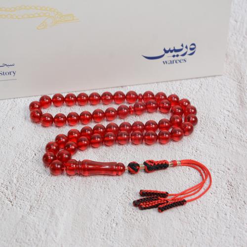 سبحة زعفراني أحمر مع شكه