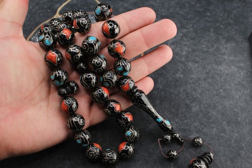 سبحة فاخرة يسر مع الفيروز و المرجان