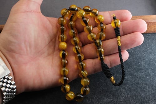 سبحة فاتوران ليموني بشفافية