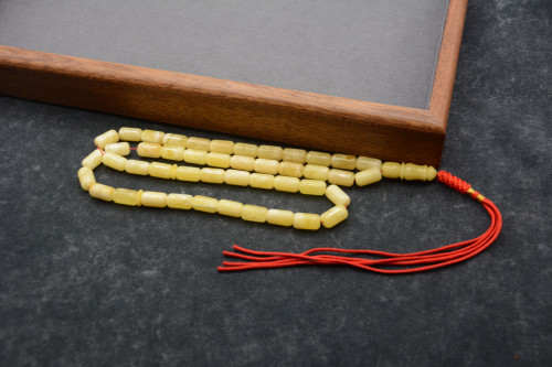 سبحة كهرمان برميلي