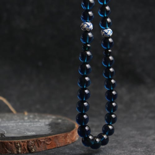 سبحة زعفراني طرابزونه فضة