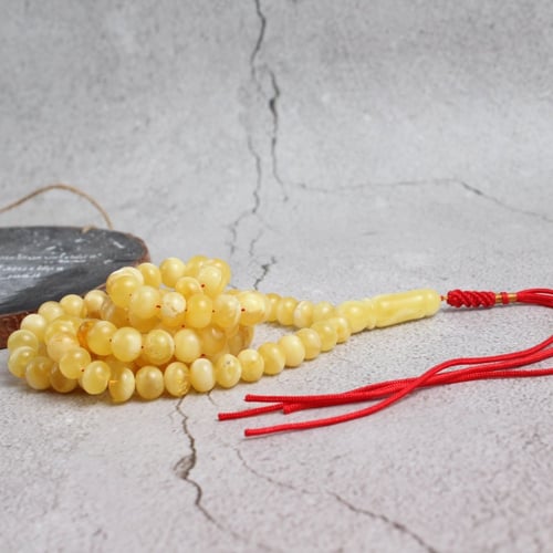 سبحة كهرمان فاخر ذروي