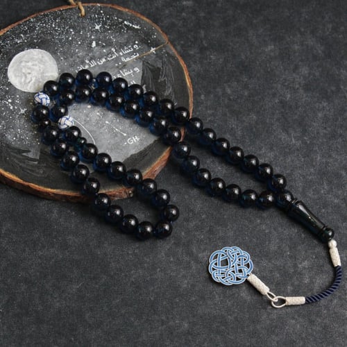 سبحة زعفراني طرابزونه فضة