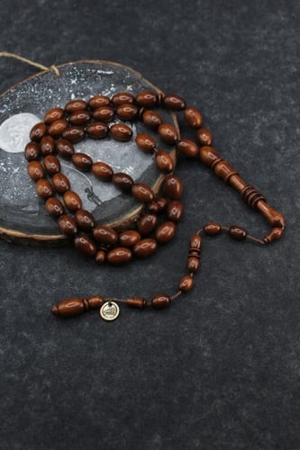 سبحة فاخرة من خشب الثعبان ( الحيه )