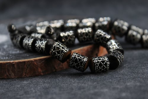 سبحة يسر طبيعي مع الفضة