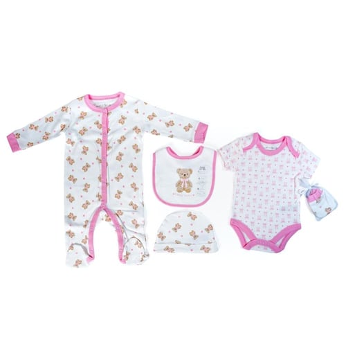 طقم مواليد وردي