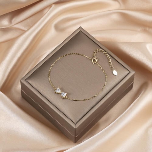 سوار عقدة الفراشة فضة عيار 925 مطلي ذهب