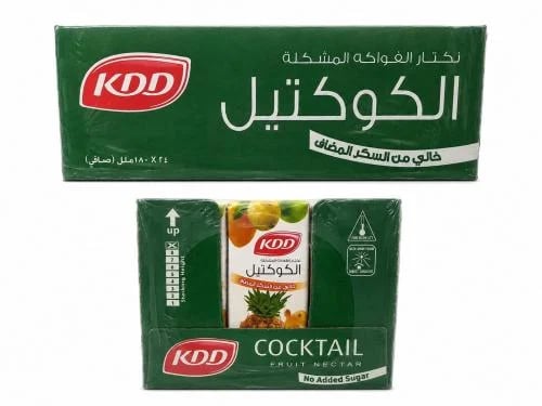 عصير كي دي دي كوكتيل 180مل*24